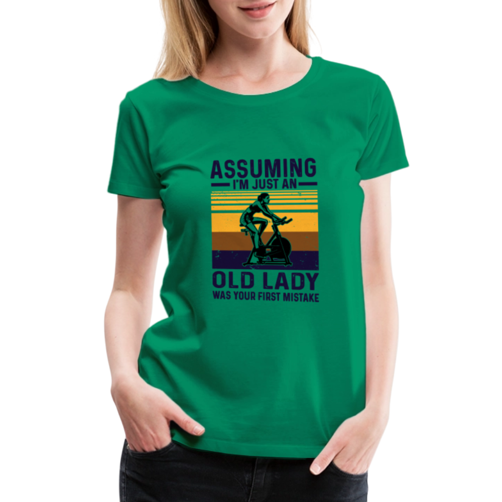 Assuming Women’s Premium T-Shirt - kelly green