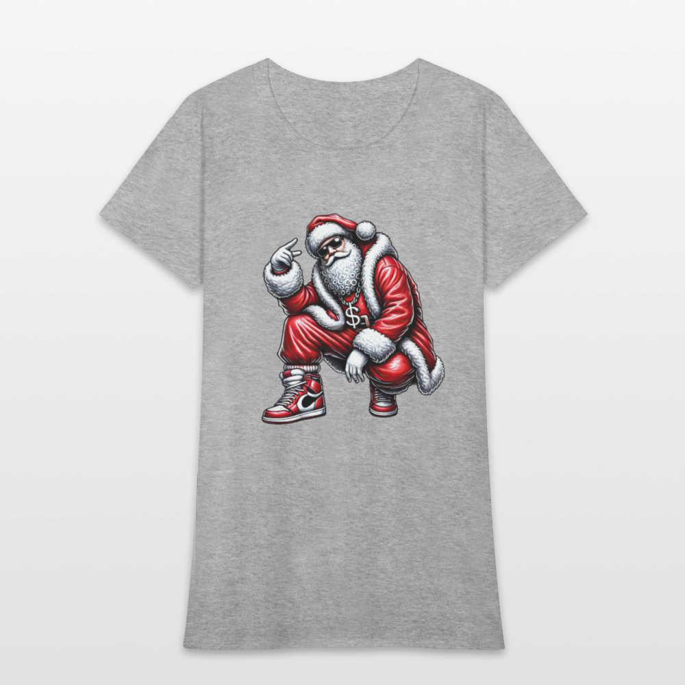 Hip Hop Santa Women's T-Shirt - heather gray