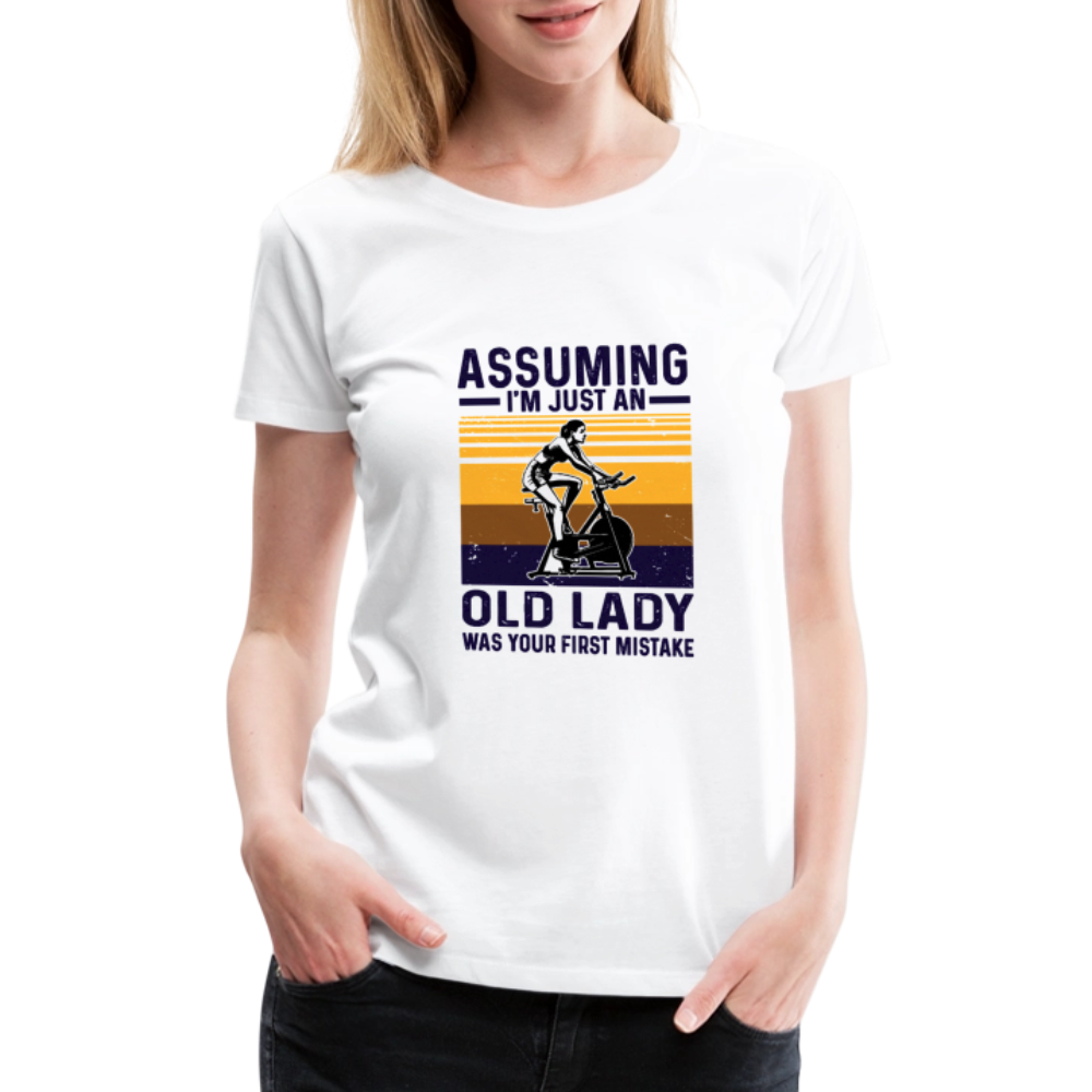 Assuming Women’s Premium T-Shirt - white