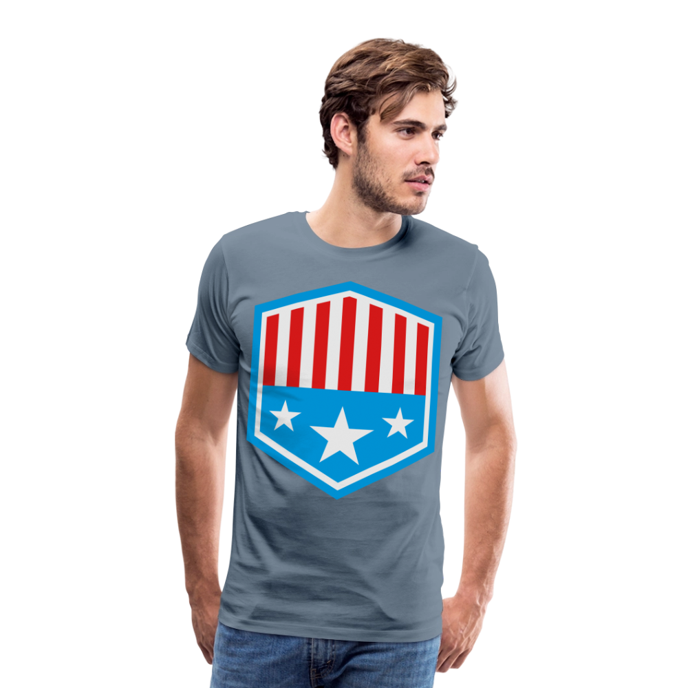 Men's Patriot Tee - steel blue