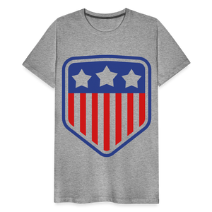 Men's Premium Patriot Tee - heather gray