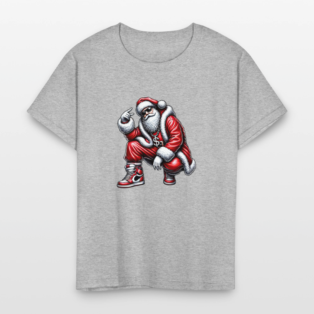 Hip Hop Santa Kids' T-Shirt - heather gray