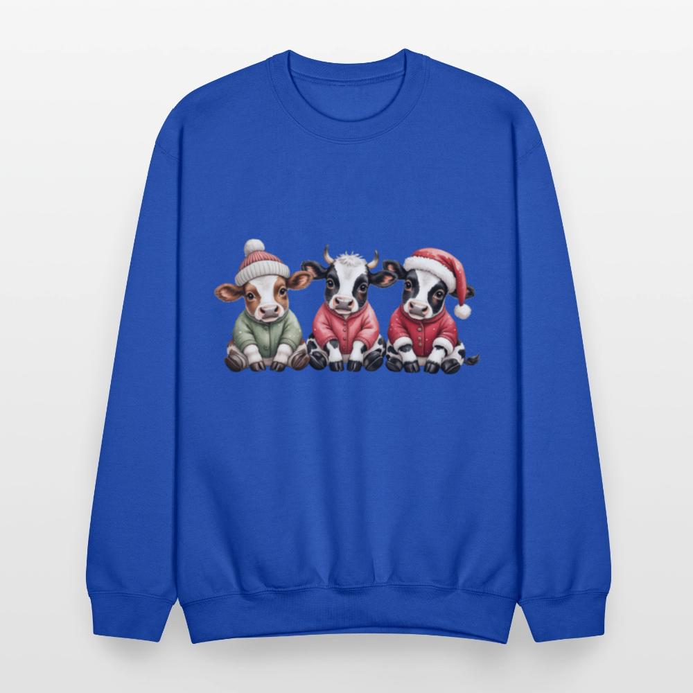 Christmas Calves Crewneck Sweatshirt - royal blue