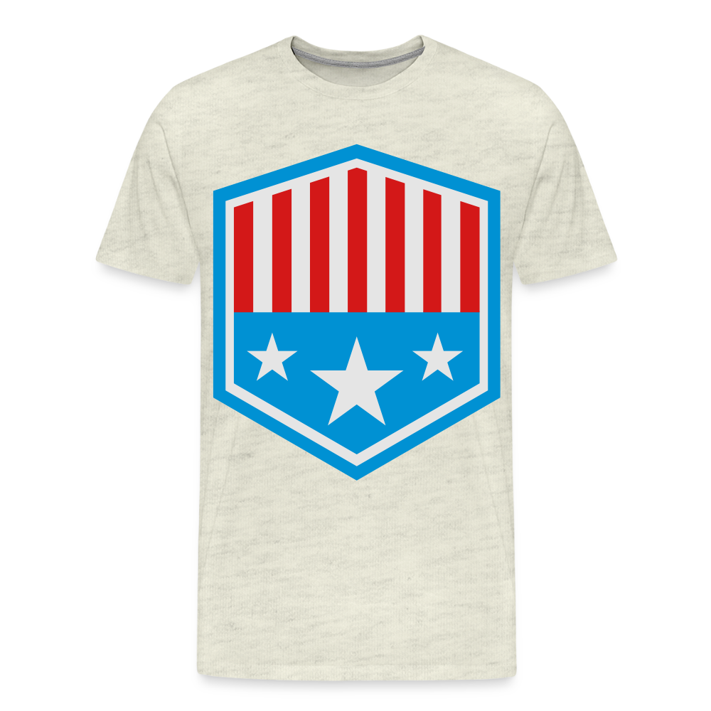 Men's Patriot Tee - heather oatmeal