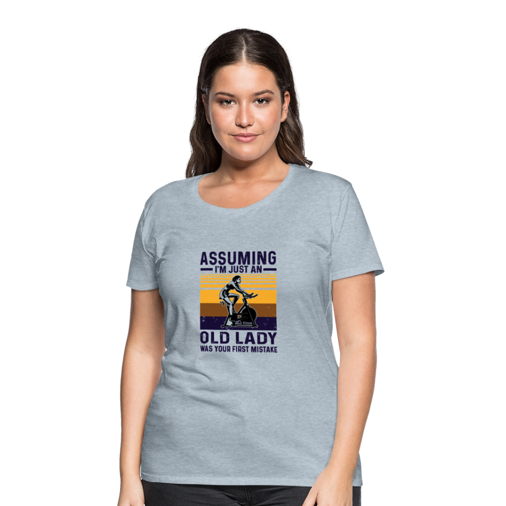 Assuming Women’s Premium T-Shirt - heather ice blue