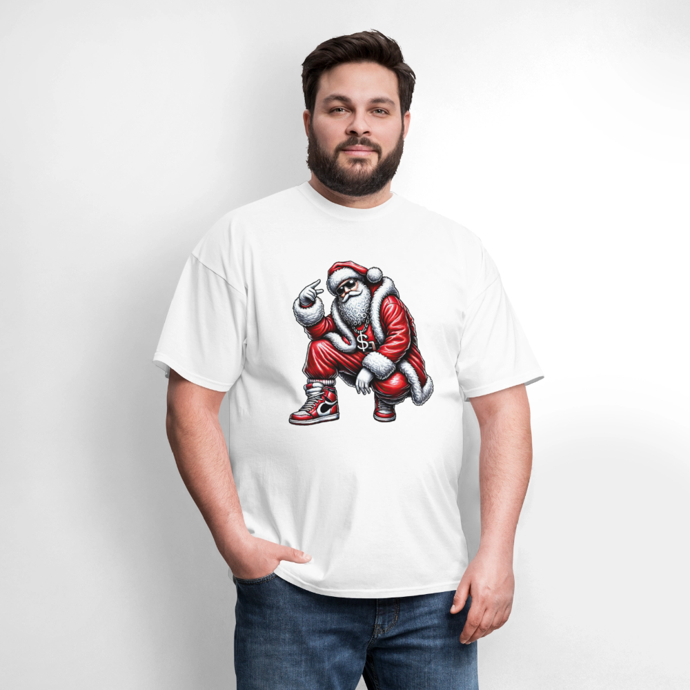 Hip Hop Santa Men's T-Shirt - white