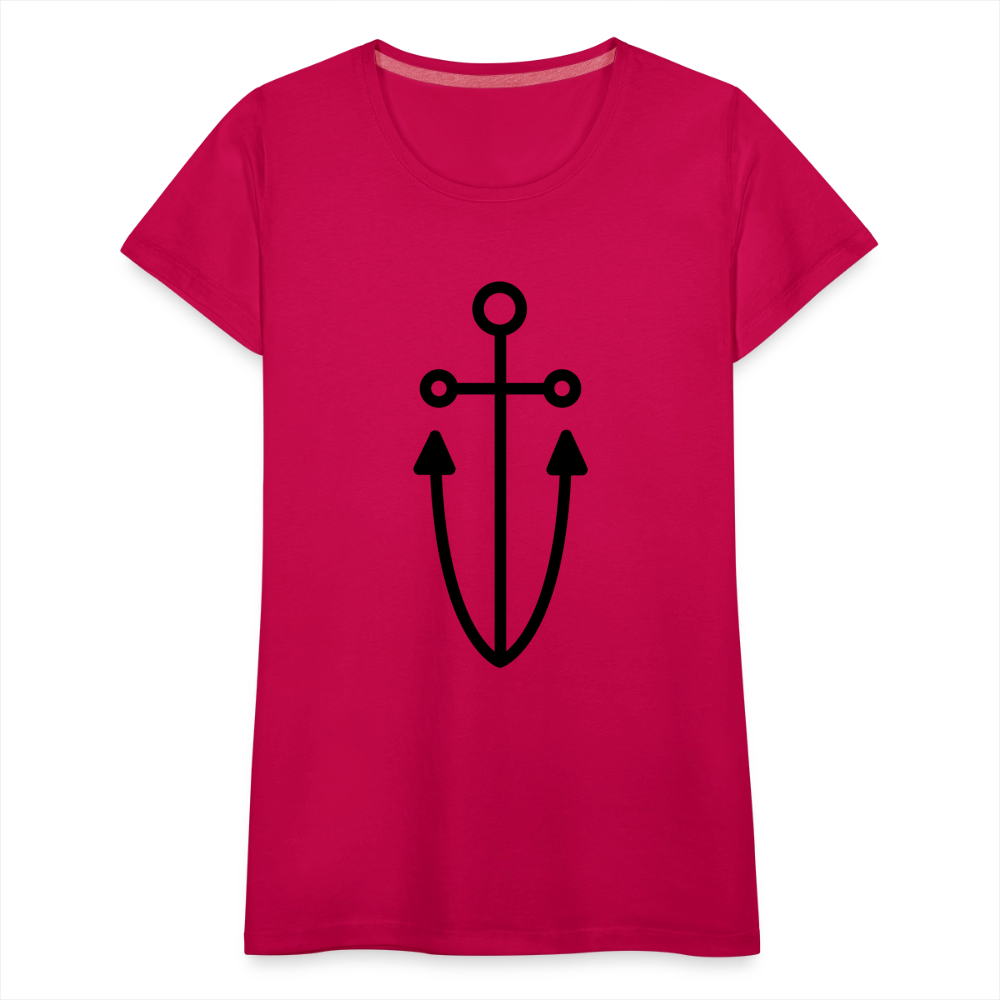 Anchor Women’s Premium T-Shirt - dark pink