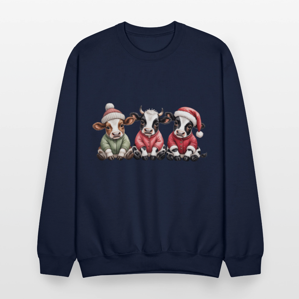 Christmas Calves Crewneck Sweatshirt - navy