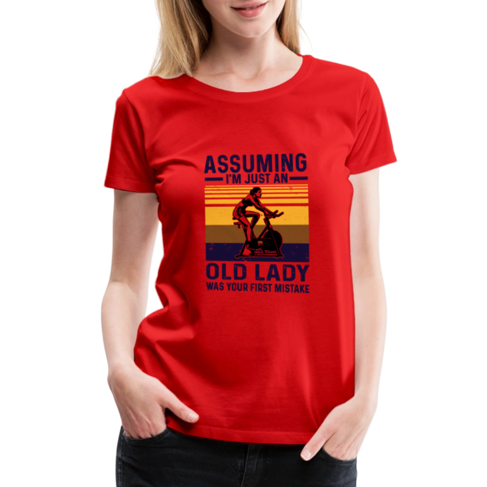 Assuming Women’s Premium T-Shirt - red