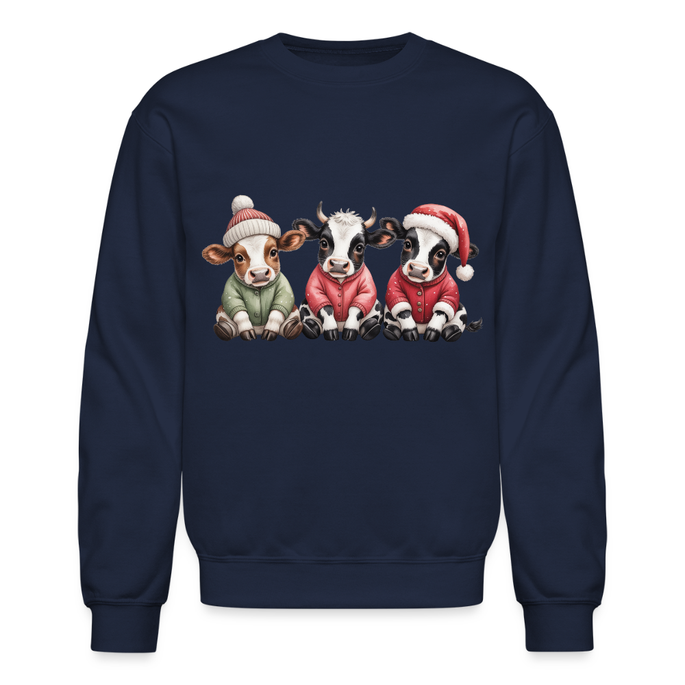 Christmas Calves Crewneck Sweatshirt - navy